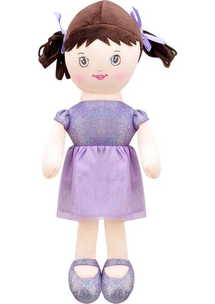 Selay Toys Peluş Işıl Bebek Oyuncak 30 cm Lila 1734