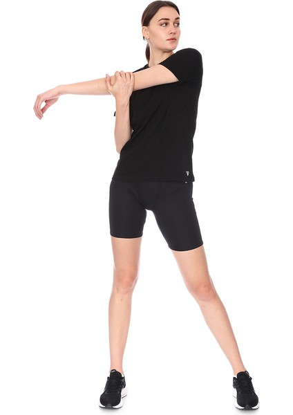 Spo-Assymetric Tee Kadın Siyah Günlük Stil Tişört 712107-SYH modelleri