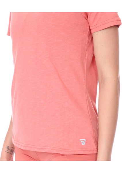 Spo-Assymetric Tee Kadın Pembe Günlük Stil Tişört 712107-PMB indirimleri
