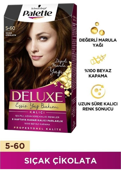 Deluxe Saç Boyası Sıcak Çikolata 5-60 2 Adet