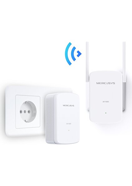 MP510 KIT, AV1000, N300 Mbps, Tak ve Kullan (Kurulum Gerektirmez), Gigabit Ethernet Portlu Powerline WiFi Kiti