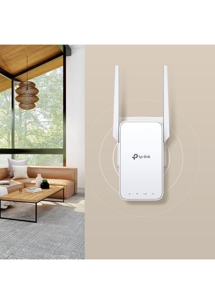 TP-Link RE315, AC1200 Mbps, 2 Harici Anten ve 1 Ethernet Bağlantı Noktalı Wi-Fi Güçlendirici/Hotspot, Access Point Modu, Tüm Wi-Fi Yönlendiriciler ile Çalışır, Wi-Fi 5 Menzil Genişletici