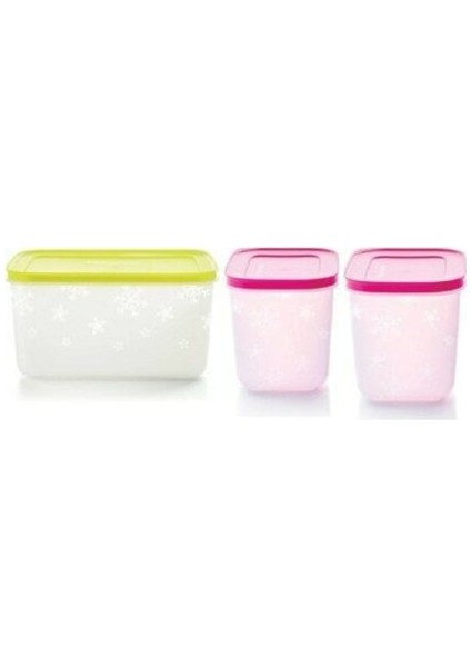 Alaska 3'lü Set - 2.5 Lt ve 2 Adet 1 Lt Saklama Kabı