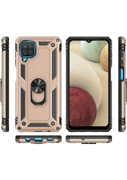 Samsung Galaxy A12 Uyumlu Kılıf Army Standart Koruma ve 5 Katmanlı Sağlamlık