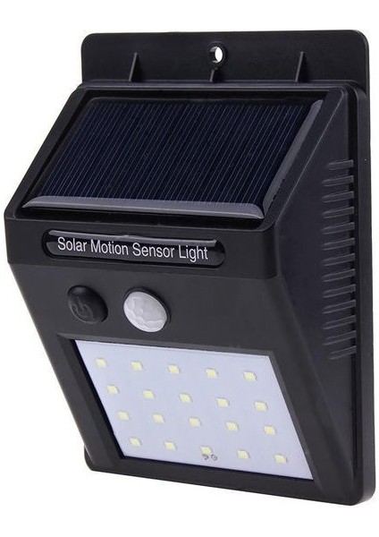 Fotoseli LED Lamba Işık Sensörlü Güneş Enerjili Solar Duvar Kapı Kamp Bahçe