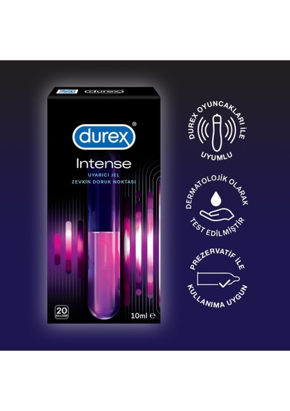 Chill Karma Prezervatif Ekstra Avantaj Paketi 40’lı + Durex Intense Uyarıcı Jel, 10 ml modelleri