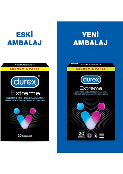 Extreme Geciktiricili 20’li Prezervatif + Extreme Anal Kayganlaştırıcı Jel 50ml