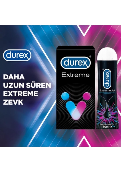 Extreme Geciktiricili 20’li Prezervatif + Extreme Anal Kayganlaştırıcı Jel 50ml