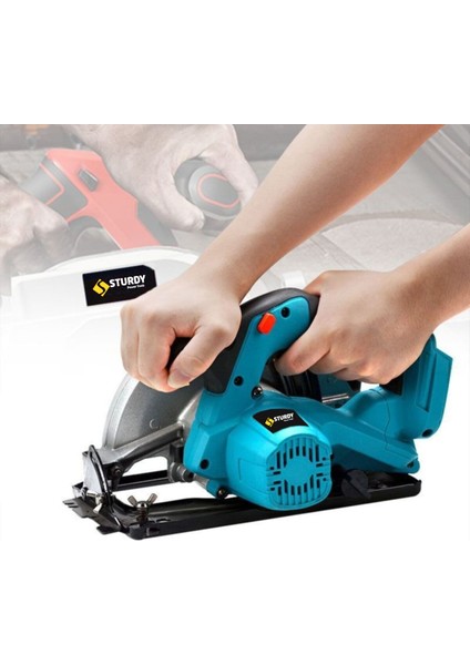 Çift Akülü Daire Testere Sunta Kesme Makinası Pro 36W 5AH