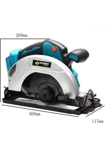 Çift Akülü Daire Testere Sunta Kesme Makinası Pro 36W 5AH