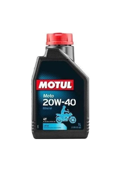 Motor Yağı Motul Moto 20W40 1 Lt Spacy Zn Agk Actıva 100 125 Alph