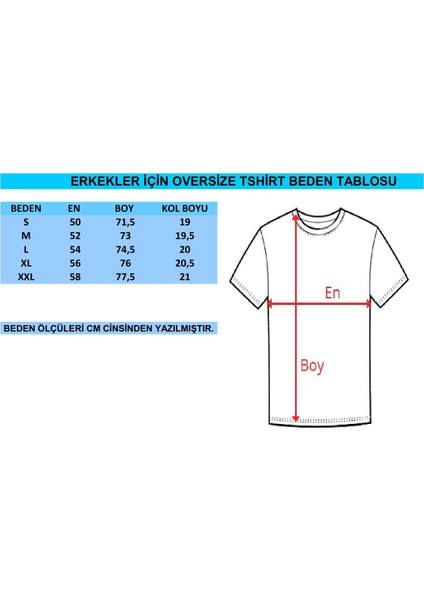 Yılbaşı Özel Baskılı Oversize Erkek T-Shirt