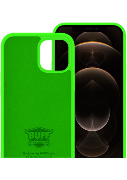 Buff Apple iPhone 12 Pro Max Rubber S Kilif Neon Green modelleri