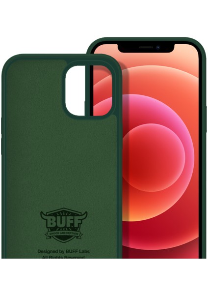 Buff Apple iPhone 12/12 Pro Rubber S Green