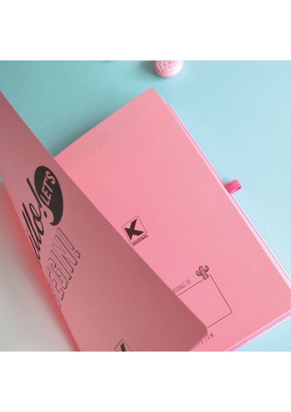 A5 K-Journal La Vie En Rose Noktalı Defter Pembe