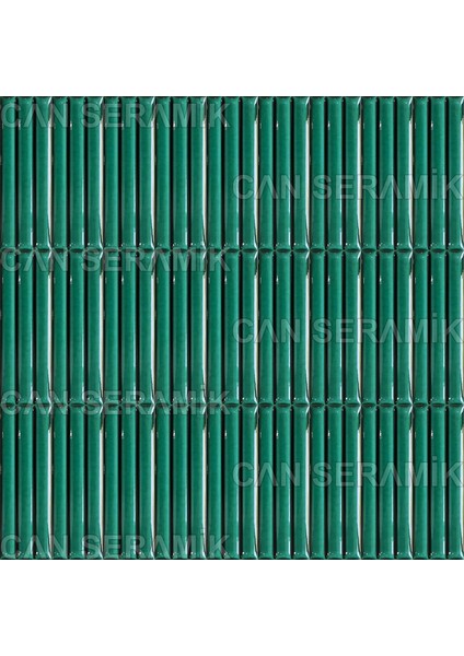 - 7 x 21 Cm. Zümrüt Bambu Seramik Karo (5'li 1 Paket)