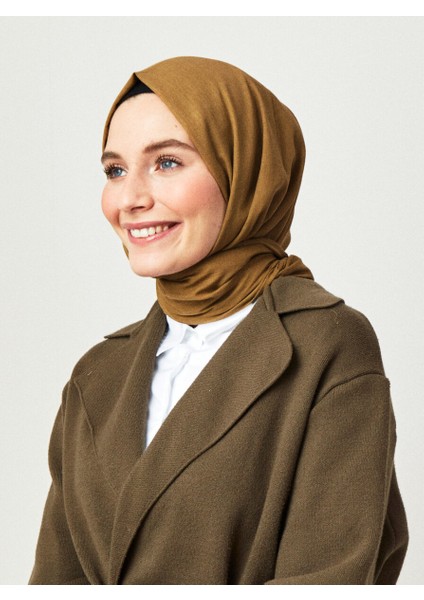 Pamuk Vual Şal Yağ Yeşili