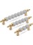 Polimer Modern Lüks Mobilya Dolap Çekmece Kulpları 64 Mm Altın 1