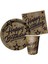 Tabak Golden Stars HAPPYBIRTH.23CM Pk:8 2
