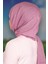 Ikinciten Leya Zebra Desen Parlak Pamuk Şal Pembe 180X70 cm 2