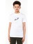 Gezegen Satürn Beyaz ve Beyaz Jüpiter Baskılı Çocuk Beyaz Tshirt 1