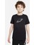 Gezegen Satürn Siyah ve Siyah Jüpiter Baskılı Çocuk Siyah Tshirt 1