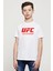Ufc Logo Baskılı Unisex Çocuk Beyaz Tshirt 1