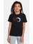 10 Kasım Silüet Turk Bayrağı Baskılı Çocuk Siyah Tshirt 1