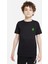 Billie Eilish Logosu Blosh Baskılı Unisex Çocuk Siyah Tshirt 1
