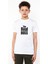 The Real Boss Baskılı Çocuk Beyaz Tshirt 1