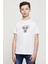 Papyonlu Köpek Baskılı Çocuk Beyaz Tshirt 1