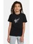 Silhouette Eagle Wings Baskılı Çocuk Siyah T-Shirt 1