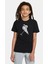 Silhouette Ice Hockey Baskılı Çocuk Siyah Tshirt 1