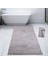 Nova Gri 160X230 cm Pamuk Kaymaz Taban Peluş Banyo Paspası Büyük Püsküllü Banyo Halısı 1