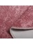 Nova Pembe 100X100 cm Yuvarlak Kaymaz Pamuk Taban Peluş Banyo Paspası Banyo Halısı 2
