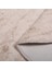Nova Krem 120X120 cm Yuvarlak Kaymaz Pamuk Taban Peluş Banyo Paspası Banyo Halısı 2