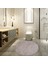 Nova Vizon 120X120 cm Yuvarlak Kaymaz Pamuk Taban Peluş Banyo Paspası Banyo Halısı 1