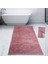 Nova Pembe 80X150 cm Pamuk Kaymaz Taban Peluş Banyo Paspası Büyük Püsküllü Banyo Halısı 1