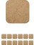 12+12 Ahşap Ham Mdf Kare Supla ve Kare Bardak Atlığı 2,7 Mm. 33 x 33 cm. 1