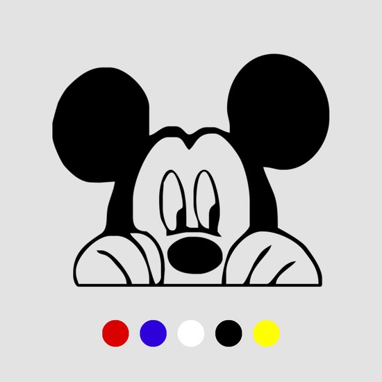 Stickir Mickey Mouse Sticker Dolap Sticker Araba Fiyatı