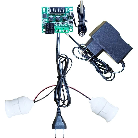 Multiteknik Çift Duylu Dijital Termostat Kurulu Kullanıma Hazır