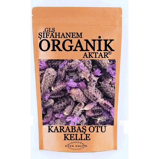 GLŞ Şifahanem Organik Aktar Karabaş Otu 500 gr Karabaş Otu Bitkisi Kelle Çayı