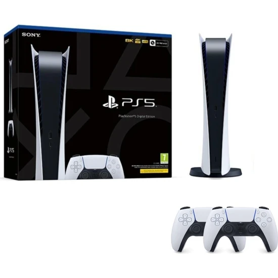 Sony Playstation 5 Digital Edition Sony Eurasia Garantili + 2.Dualsense