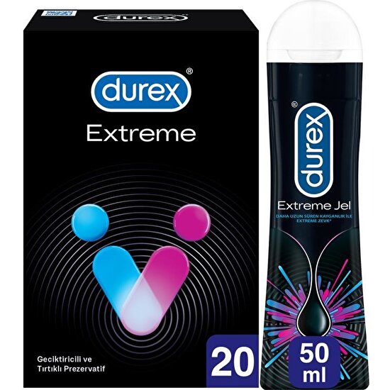 Durex Extreme  20’li Prezervatif + Extreme Jel