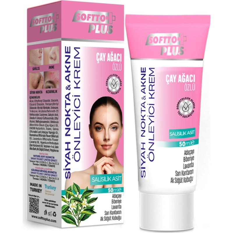 Softto Plus Çay Ağacı Özlü Siyah Nokta & Krem