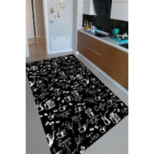 İnka Halı Antibakteriyel Kaymaz Dot Taban Yıkanabilir Dijital Baskı Mutfak Halısı MRC2199