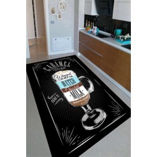 İnka Halı Antibakteriyel Kaymaz Dot Taban Yıkanabilir Dijital Baskı Mutfak Halısı MRC2361