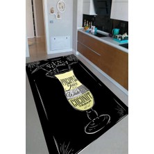 İnka Halı Antibakteriyel Kaymaz Dot Taban Yıkanabilir Dijital Baskı Mutfak Halısı MRC2337