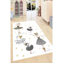 İnka Halı Antibakteriyel Kaymaz Dot Taban Yıkanabilir Dijital Baskı Çocuk Halısı MRC2071