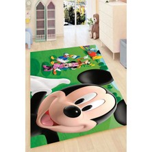 İnka Halı Antibakteriyel Kaymaz Dot Taban Yıkanabilir Dijital Baskı Çocuk Halısı MRC1949